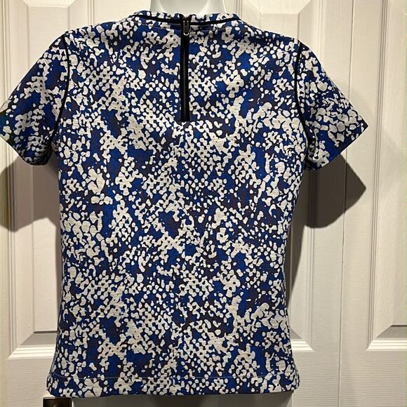 ‎Club Monaco Blues/Grey Short Sleeve Top Size XS - Picture 5 of 11